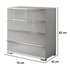 Wohnen Moderne Kommode 75 cm breit - Pascan