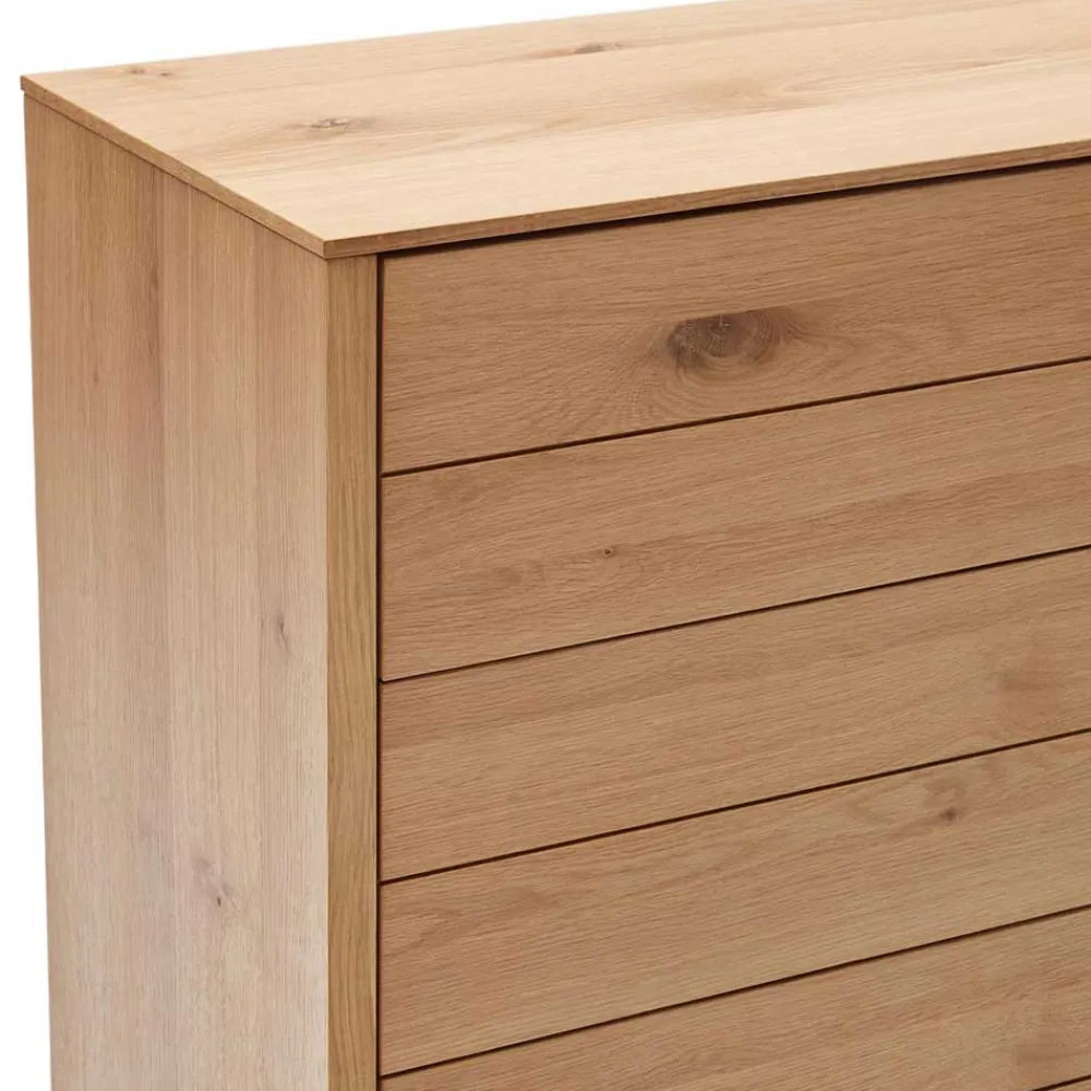 Wohnen Moderne Kommode mit drei Schubladen und Fach - Algaro