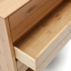 Wohnen Moderne Kommode mit drei Schubladen und Fach - Algaro