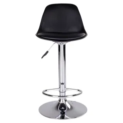 Wohnen Moderne Kunstleder Barstühle in Schwarz - Ekino (2er Set)