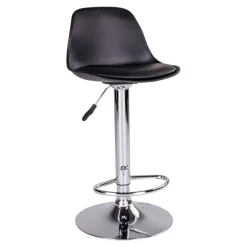 Wohnen Moderne Kunstleder Barstühle in Schwarz - Ekino (2er Set)