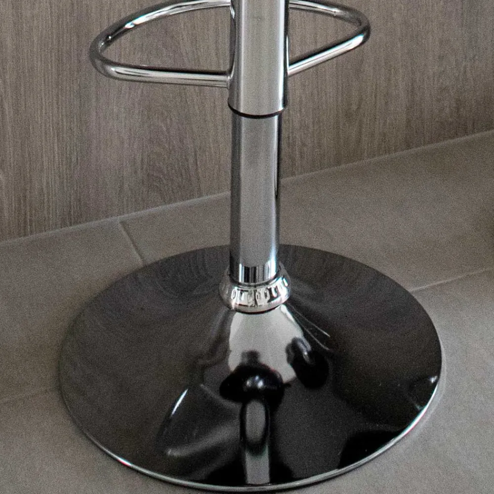 Wohnen Moderne Kunstleder Barstühle in Schwarz - Ekino (2er Set)