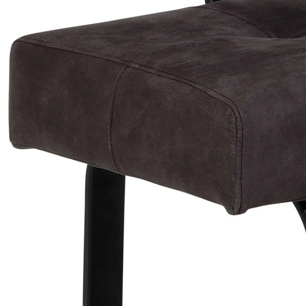 Wohnen Moderne Microfaser Eckbank mit Bügelgestell - Elfetes