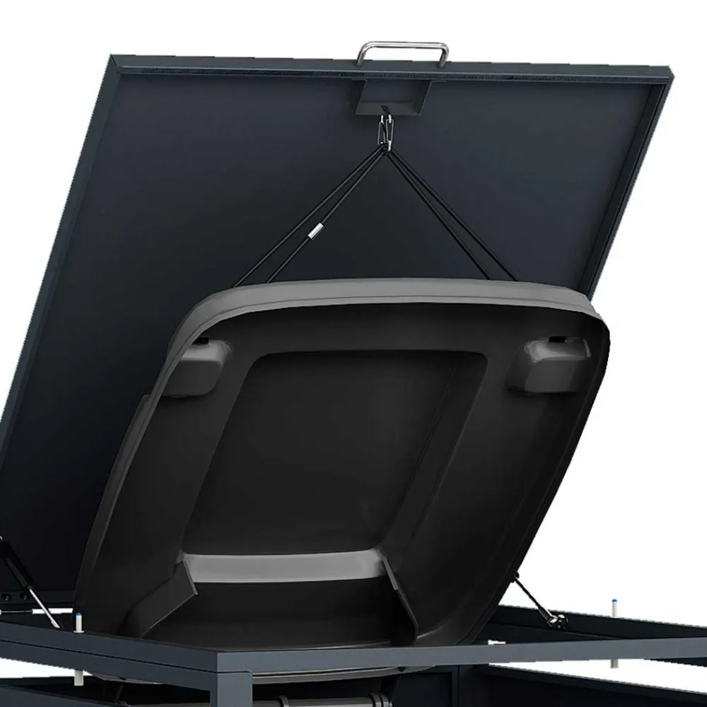 Wohnen Mülltonnenbox*Moderne Mülltonnenbox in Holzoptik - Ecdo