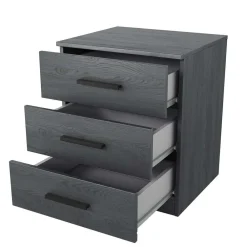 Wohnen Moderne Nachtkommode in Eiche Grau - Carika