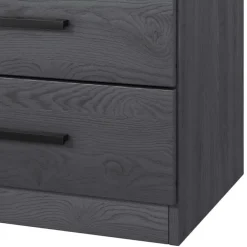 Wohnen Moderne Nachtkommode in Eiche Grau - Carika