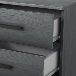 Wohnen Moderne Nachtkommode in Eiche Grau - Carika