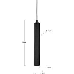 Wohnen Moderne Pendellampe in Schwarz - Torin