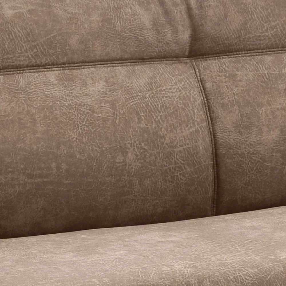 Wohnen Moderne Polsterbank mit Edelstahl Gestell - Rund