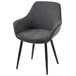 Wohnen Wohnzimmerstühle*Moderne Polsterstühle mit Armlehnen - Salottivo (2er Set)