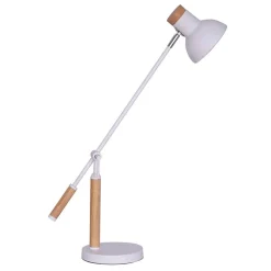 Wohnen Lampen & Leuchten*Moderne Schreibtischlampe aus Metall in Weiß - Miss X