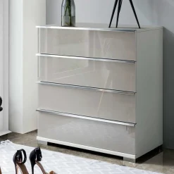 Wohnen Moderne Schubladen-Kommode mit Glas Front - Nucina