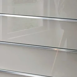Wohnen Moderne Schubladen-Kommode mit Glas Front - Nucina