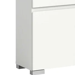 Wohnen Schuhschränke*Moderne Schuh-Kombikommode in Weiß - Dany