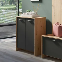 Wohnen Schuhschränke*Moderne Schuhkommode zweifarbig - Ungaran