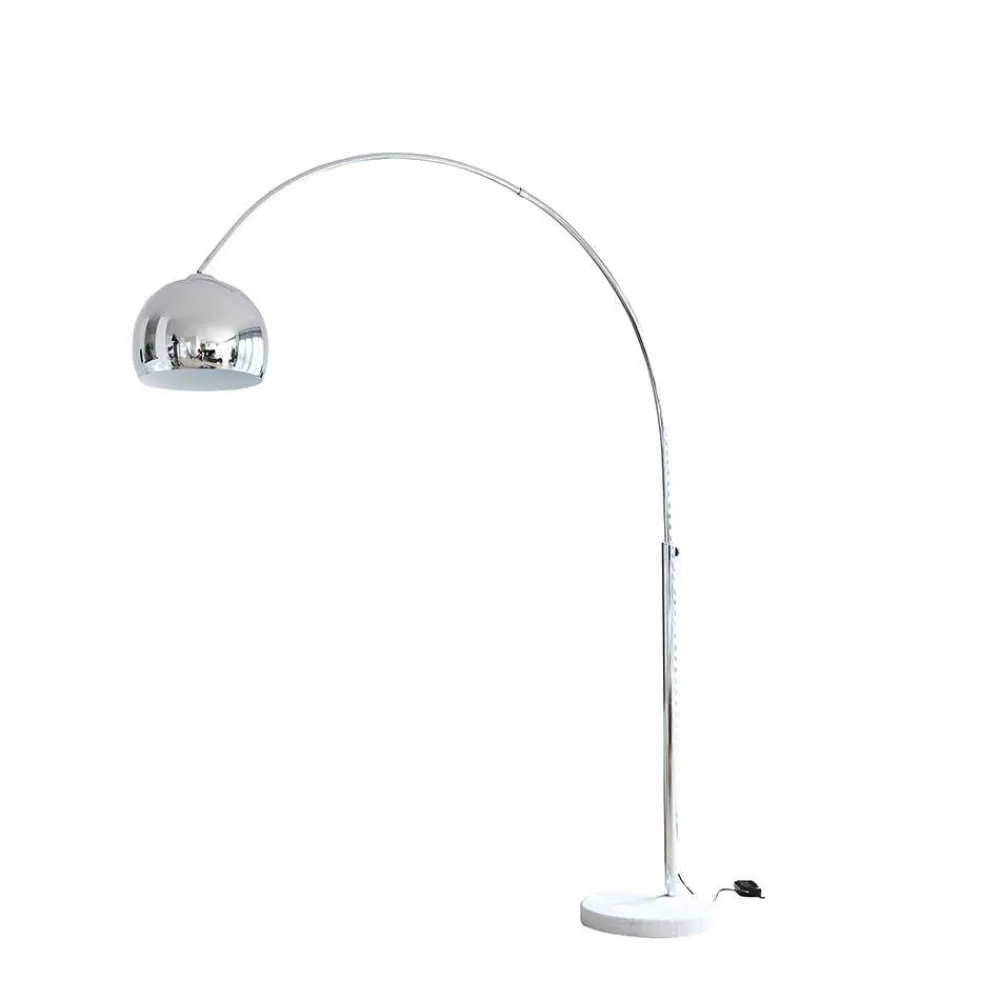 Wohnen Lampen & Leuchten*Moderne Stehlampe Bogenleuchte in Chrom - Ina