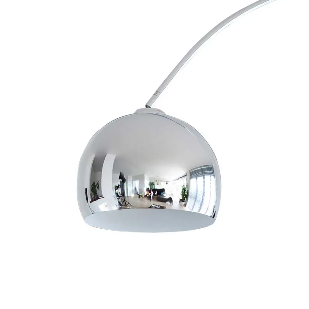 Wohnen Lampen & Leuchten*Moderne Stehlampe Bogenleuchte in Chrom - Ina