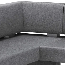 Wohnen Moderne Stoff Eckbank in Grau - Classimo