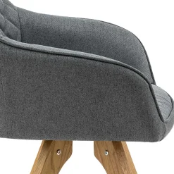 Wohnen Skandinavische Möbel*Moderne Tischgruppe mit Armlehnstühlen - Glamoure (fünfteilig)