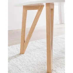 Wohnen Skandinavische Möbel*Moderne Tischgruppe mit Armlehnstühlen - Glamoure (fünfteilig)