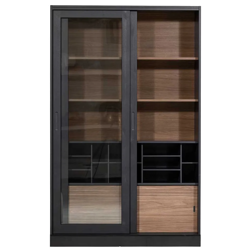 Wohnen Vitrinen|Wohnzimmer-Vitrinen*Moderne Vitrine mit Glas Schiebetüren - Susanne