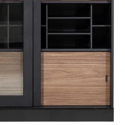 Wohnen Vitrinen|Wohnzimmer-Vitrinen*Moderne Vitrine mit Glas Schiebetüren - Susanne