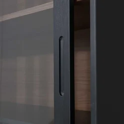 Wohnen Vitrinen|Wohnzimmer-Vitrinen*Moderne Vitrine mit Glas Schiebetüren - Susanne