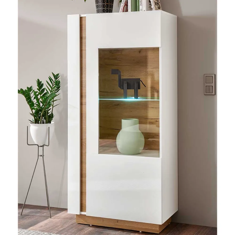 Wohnen Moderne Vitrine 72x154x40 cm - Myrda