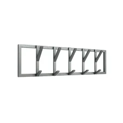 Wohnen Moderne Wandgarderobe mit fünf Kleiderhaken - Claudira