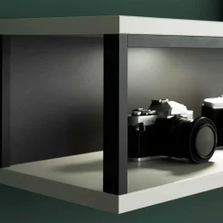 Wohnen Schwarze Möbel|Weiße Möbel*Moderne Wohnwand-Möbel im Set - Loazin (vierteilig)