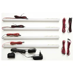 Wohnen Schwarze Möbel|Weiße Möbel*Moderne Wohnwand-Möbel im Set - Loazin (vierteilig)