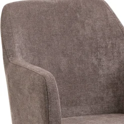 Wohnen Moderner Armlehnenstuhl in Braun - Myrano