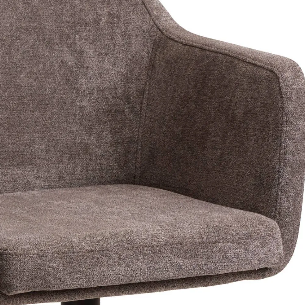 Wohnen Moderner Armlehnenstuhl in Braun - Myrano