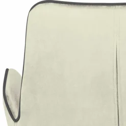 Wohnen Wohnzimmerstühle*Moderner Armlehnenstuhl in Creme Samtstoff - Trocios