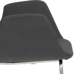 Wohnen Moderner Barstuhl mit Armlehnen in Dunkelgrau - Vaiana