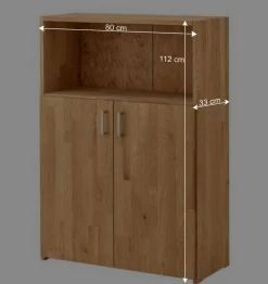 Wohnen Büroschränke*Moderner Büroschrank aus Wildeiche Massivholz - Rosenna