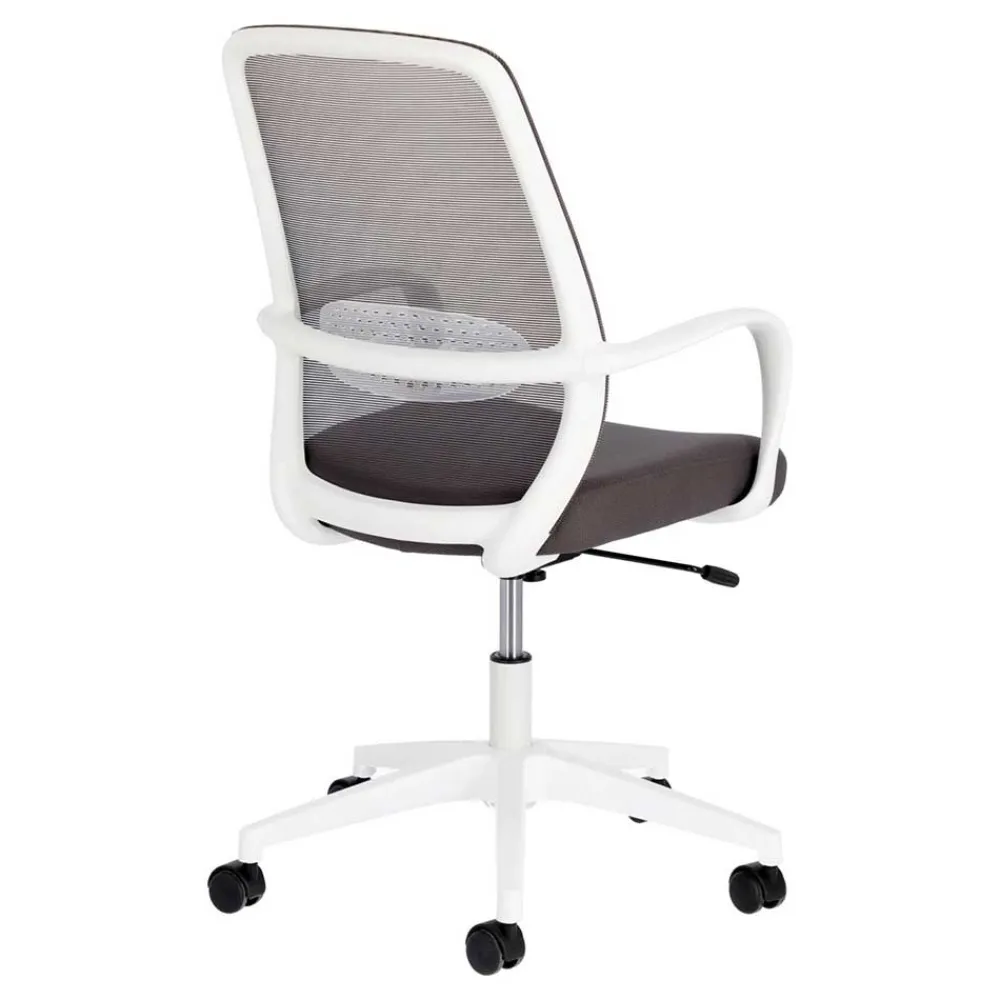 Wohnen Moderner Bürostuhl in Grau & Weiß - Vahama