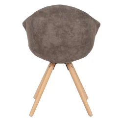 Wohnen Wohnzimmerstühle*Moderner Esstisch Sessel in Taupe - Gozos (2er Set)