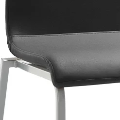Wohnen Moderner Esszimmerstuhl in Dunkelgrau Microfaser - Termi