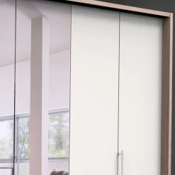 Wohnen Schränke|Kleiderschränke*Moderner Falttüren-Kleiderschrank mit Spiegel - Vaclyn
