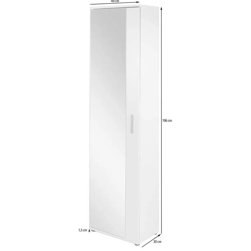 Wohnen Garderobenschränke*Moderner Flur Schrank mit Spiegeltür - Vlatu