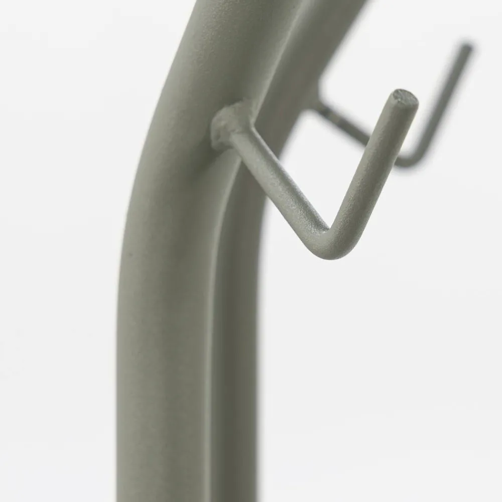 Wohnen Moderner Garderobenständer in Graugrün - Leana