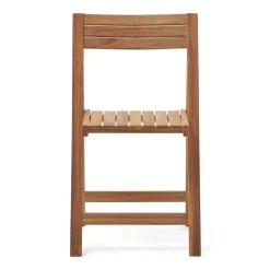 Wohnen Balkonmöbel|Korbmöbel*Moderner Gartenstuhl zum Zusammenklappen - Ninian (2er Set)