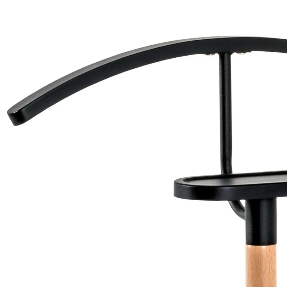 Wohnen Herrendiener*Moderner Herrendiener in Schwarz & Buche - Exas