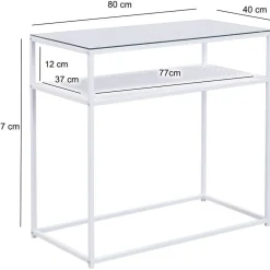 Wohnen Moderner Konsolentisch in Weiß - Marian