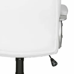 Wohnen Bürostühle*Moderner Kunstleder Chefsessel in Weiß & Chrom - Shiraz