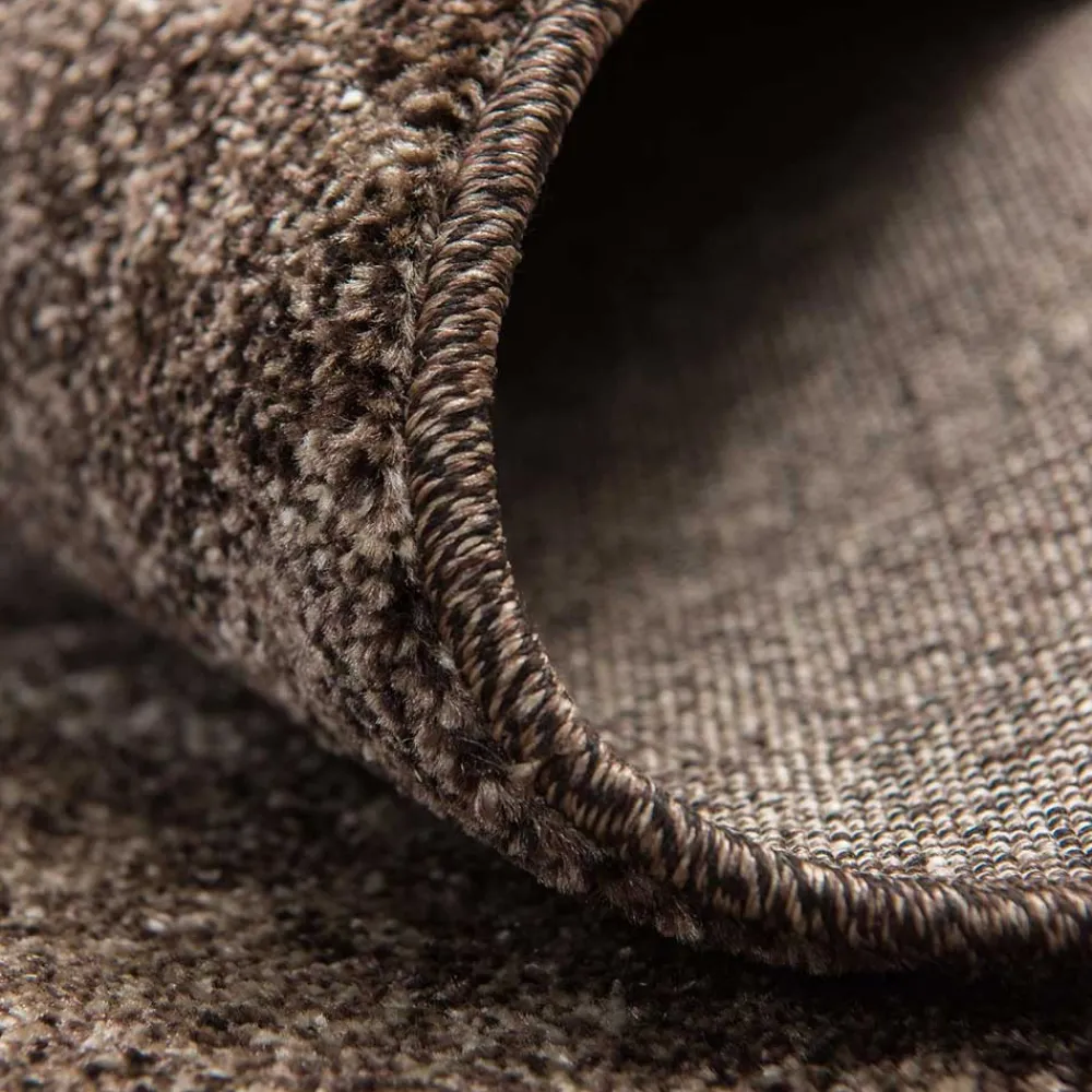 Wohnen Braune Möbel*Moderner Kurzflorteppich in Brauntönen - Leandra