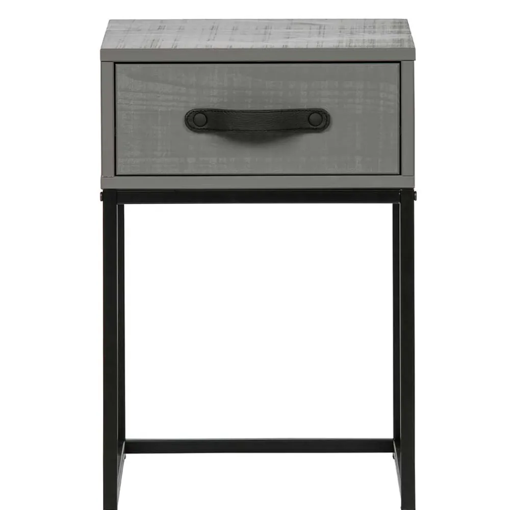 Wohnen Moderner Nachttisch in Grau & Schwarz - Firgetta