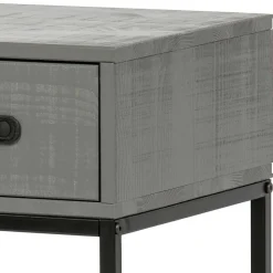 Wohnen Moderner Nachttisch in Grau & Schwarz - Firgetta