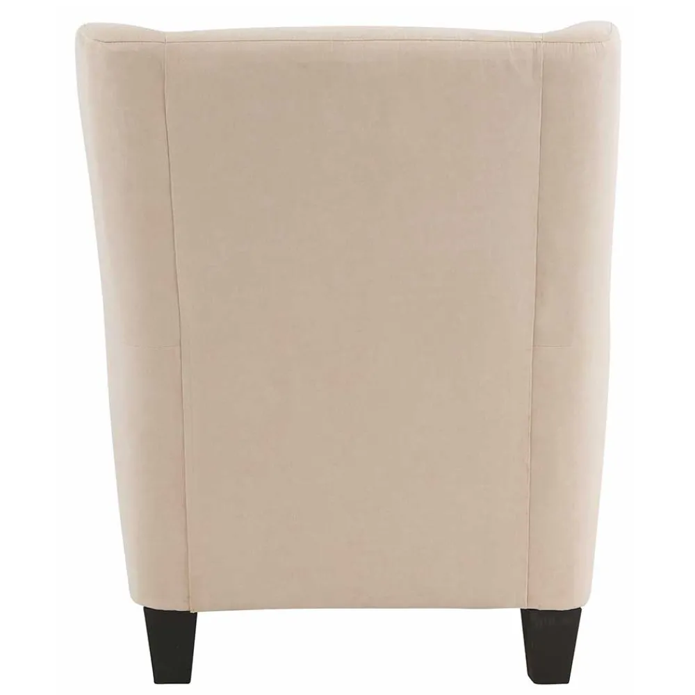 Wohnen Vintage Möbel*Moderner Ohrenbackensessel & Hocker - Jirup (zweiteilig)